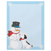 Snowman Background Flyer Design