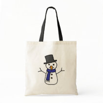 Snowman Canvas Bags