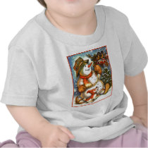 Snowman Birds and Puppy Tee Shirts