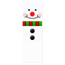 Snowman Bookmark Business Cards