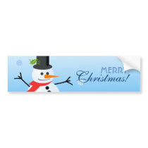 Snowman Bumper Stickers