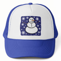 Snowman Cap Trucker Hat