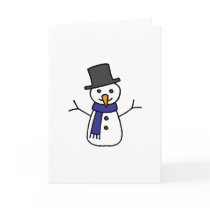 Snowman Greeting Card