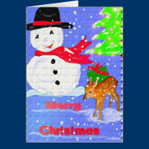 Snowman Card cards