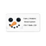 Snowman Christmas Address Labels
