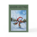 snowman christmas card
