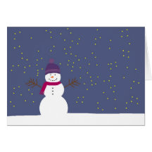 Snowman Christmas card