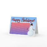 Snowman Christmas Card Template