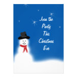 Snowman Christmas Party Invitation