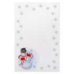 Snowman Christmas Stationery