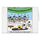 Snowman Convention Funny Christmas Gifts & Tees Greeting Cards