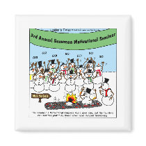 Snowman Convention Funny Christmas Gifts & Tees Fridge Magnet