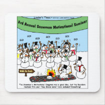 Snowman Convention Funny Christmas Gifts & Tees Mouse Pads