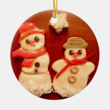 Snowman cookies *CUSTOMIZABLE* ornament
