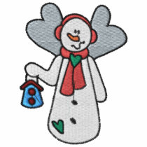 Snowman Embroidered Shirt
