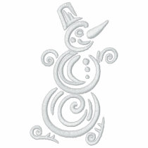 Snowman Embroidered Shirt