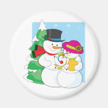 Snowman Family Magnet
