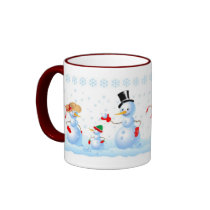 Snowman Family Coffee Mug