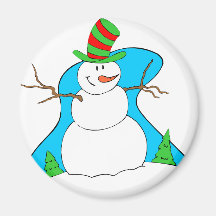 Snowman Fridge Magnets
