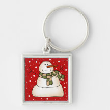 Snowman Gifts Keychain