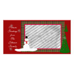 Snowman Greetings Photo Greeting Card