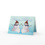 SNOWMAN & HATS by SHARON SHARPE cards