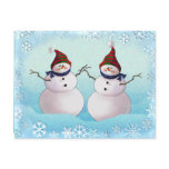SNOWMAN & HATS by SHARON SHARPE postcards