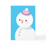 Snowman Holiday Card