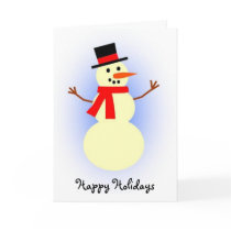Snowman holiday card
