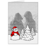 Snowman Holiday Card Template