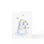 Snowman Holiday Greeting Card