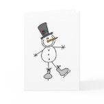 Snowman Ice Skating cards