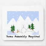 Snowman In Need mousepads