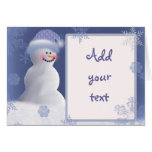 Snowman invitation / Greeting Card