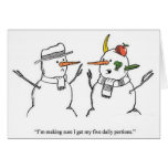 Snowman Joke Greeting Card