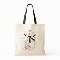 Snowman Joy Tote Bag