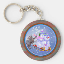 Snowman Keychain