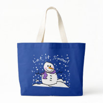 Snowman Let it Snow Bag