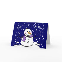 Snowman Let it Snow Cards