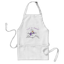 Snowman Let it Snow T-shirts and Gifts Aprons