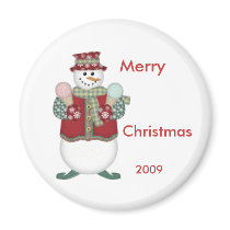 Snowman Magnet