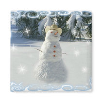 Snowman Magnet