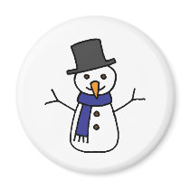 Snowman Refrigerator Magnet