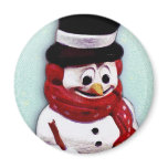 Snowman magnet