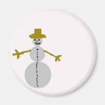 snowman magnet