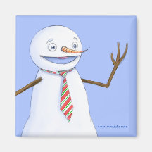 snowman magnet