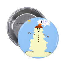 snowman melting button