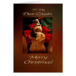 Snowman Merry Christmas  - Cousin Greeting Card
