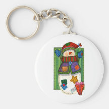 Snowman Patches Key Chains