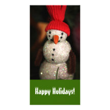 Snowman Photo Card